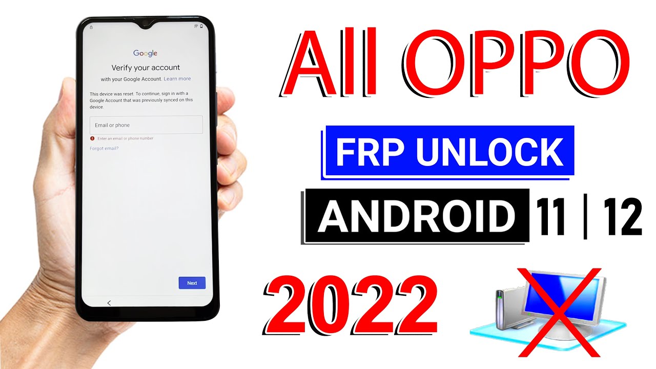 All OPPO GMAIL ACCOUNT BYPASS | ANDROID 11/12 (Without PC) 2022