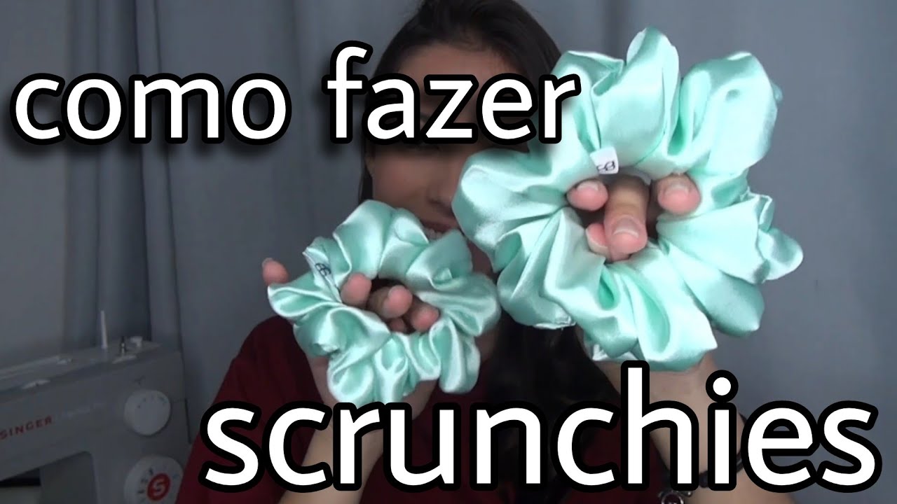 COMO FAZER SCRUNCHIE DE CETIM