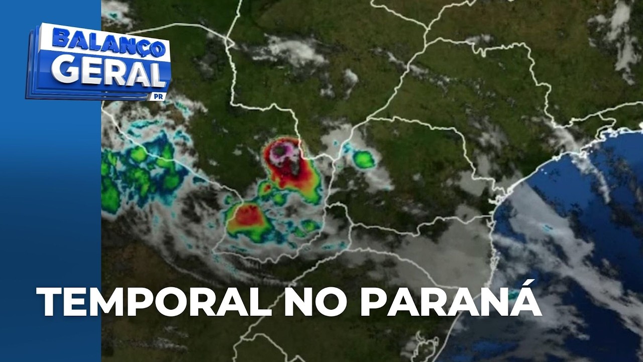 Tempestades devem atingir região de Curitiba e litoral com risco de raios, alagamentos e granizo