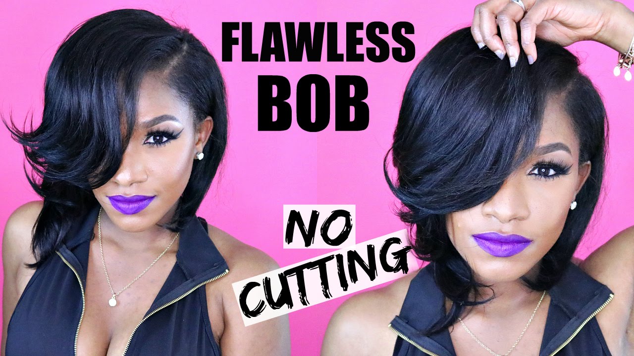 How to: Layered Bob - NO CUTTING! ft. Outre Velvet Brazilian Roll-Up
