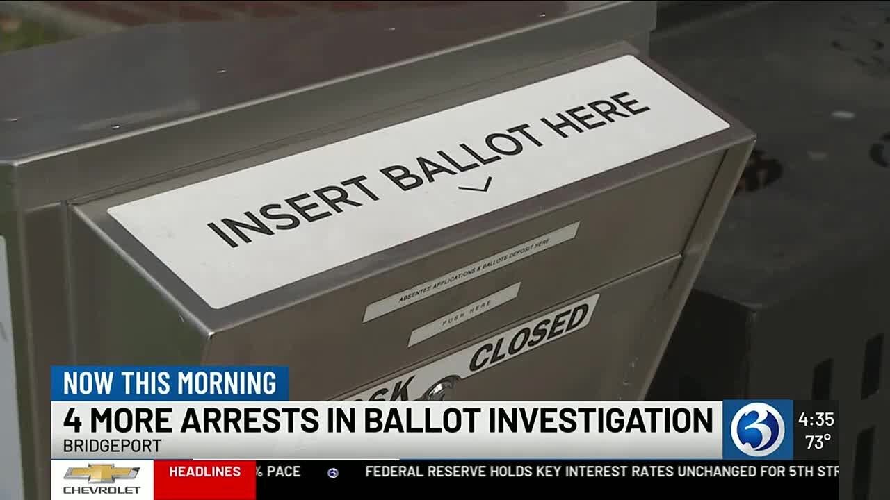 Four people charged after investigation into handling of absentee ballots in 2023 Bridgeport demo...