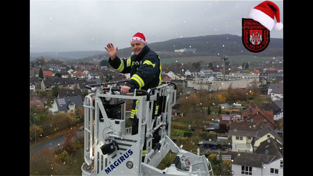 Der Löschzug Höxter wünscht frohe Weihnachten - Wir sind Eure Weihnachtsengel und immer für euch da!