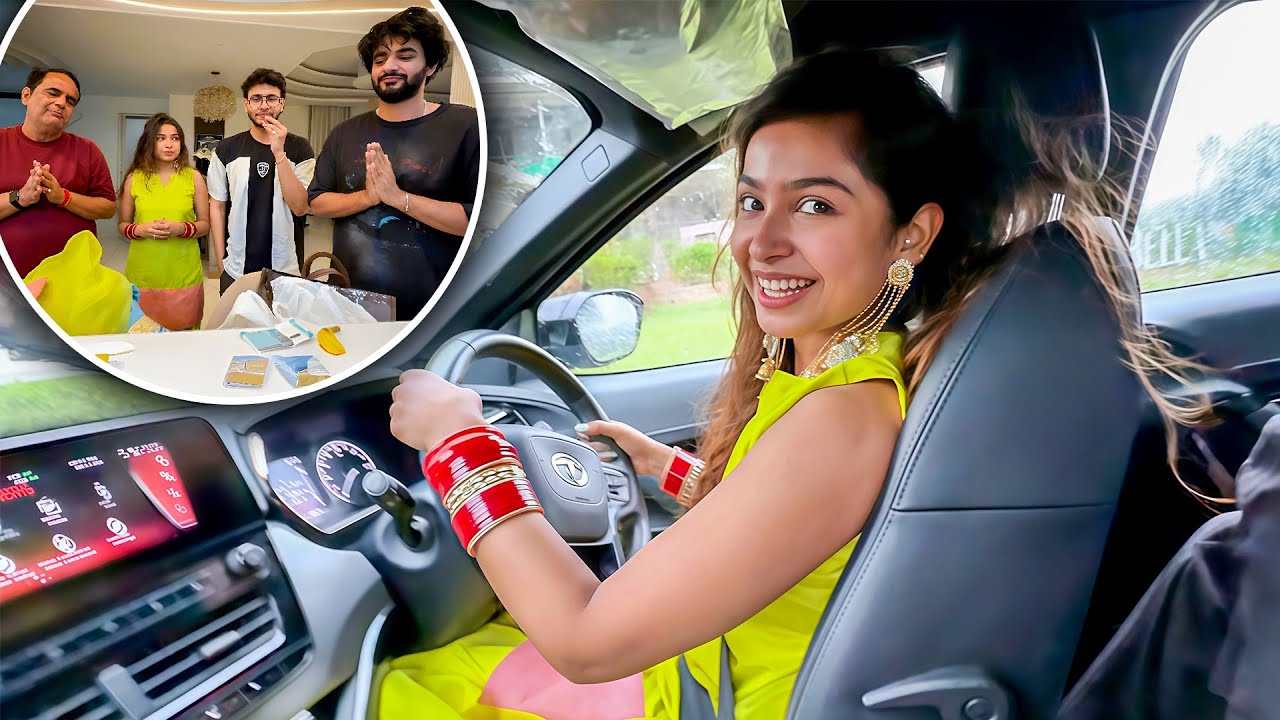 pehli baar Ruchika ne chalai car 
