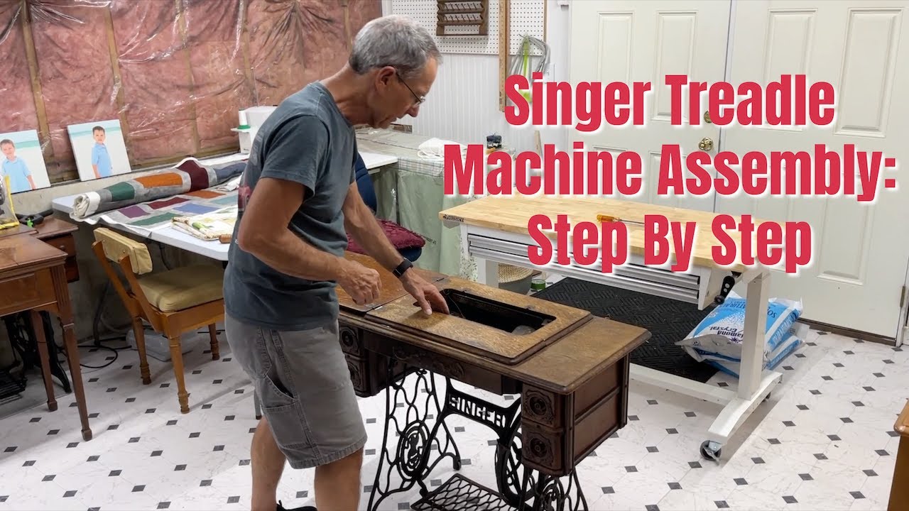 Singer Treadle Sewing Machine Assembly