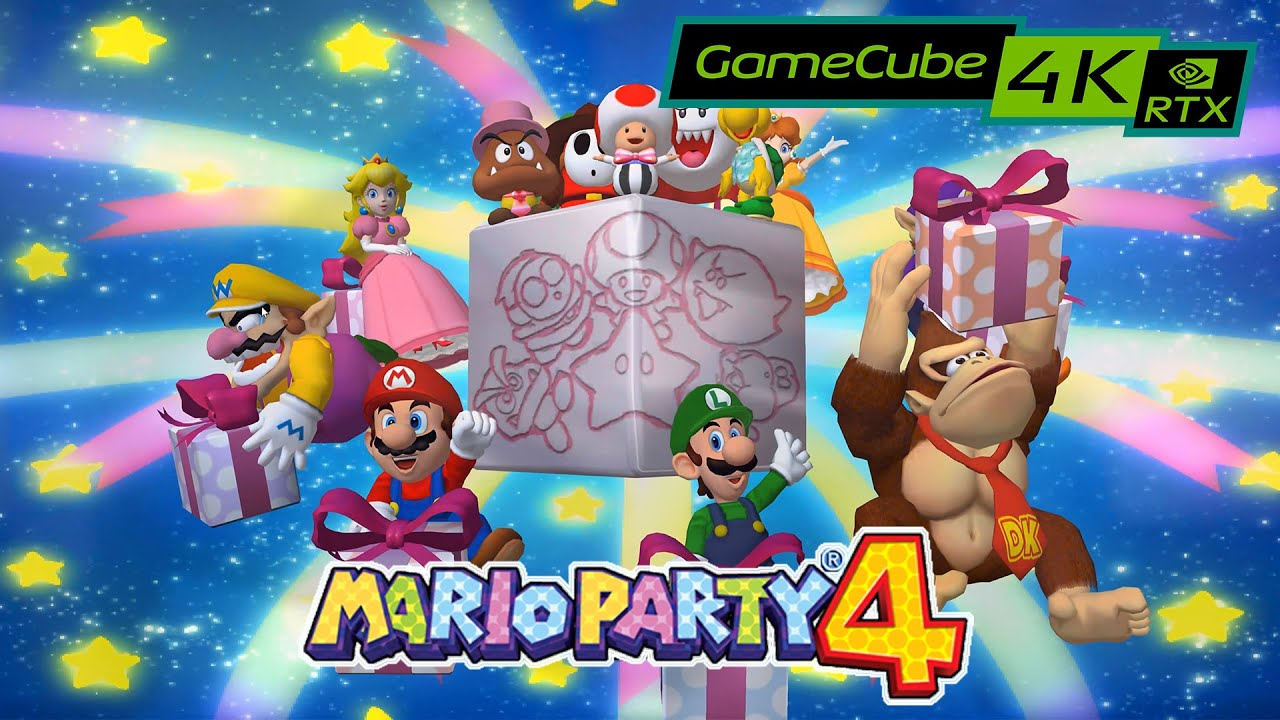 Mario Party 4 / RTX 3090 4K / GameCube emulator Dolphin