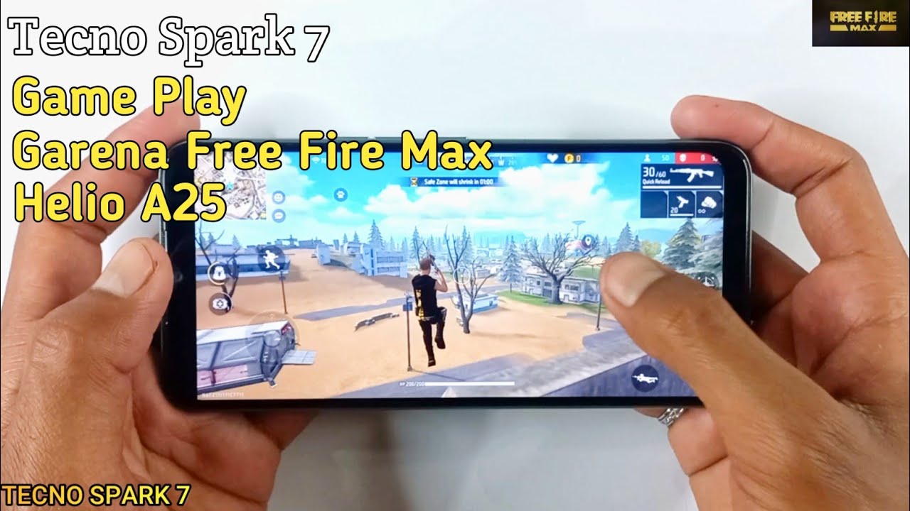 Tecno Spark 7 Game Play | Garena Free Fire Max, Graphics Test, Helio A25