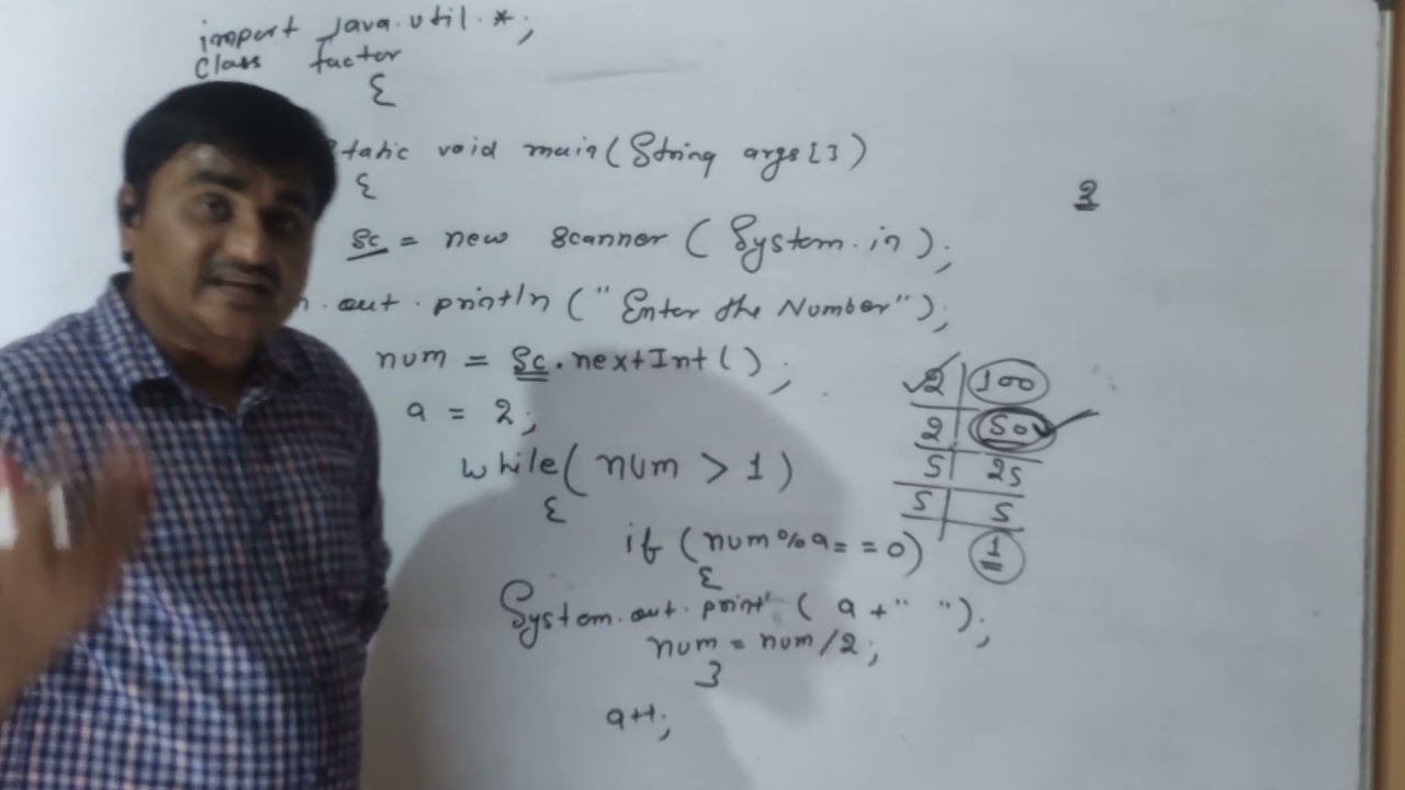 program to print all prime factors of a given number | All Prime Factors of a Number