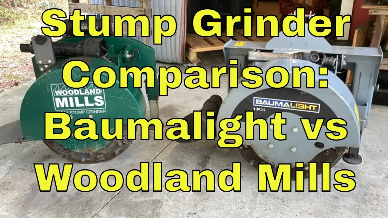 Stump Grinder Comparison: Baumalight vs Woodland Mills Part 1
