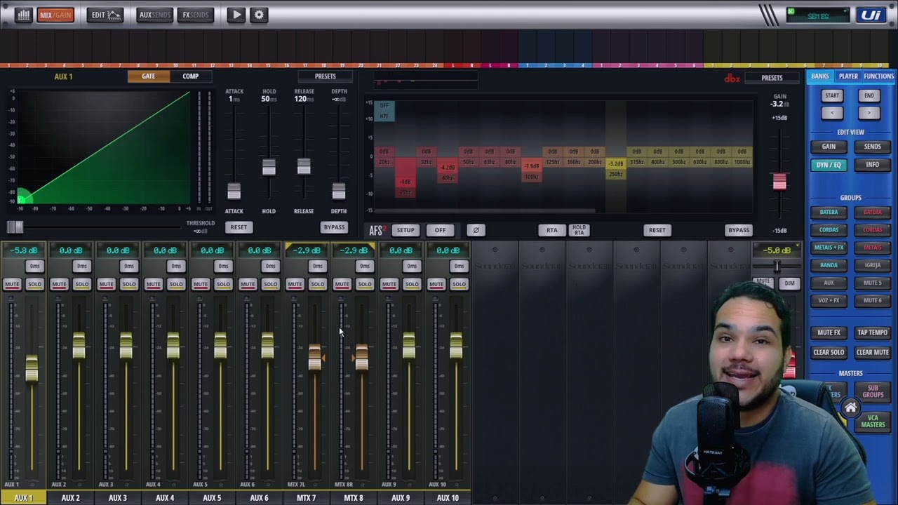 Soundcraft UI24R UI16 ACESSO PARA MÚSICOS
