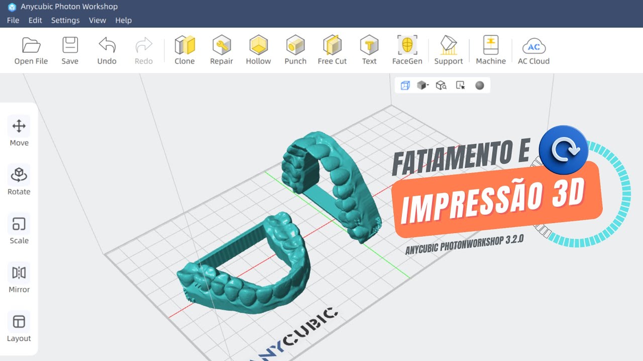 Minha primeira impressão 3D- Atualização do Anycubic PhotonWorkshop 3.2