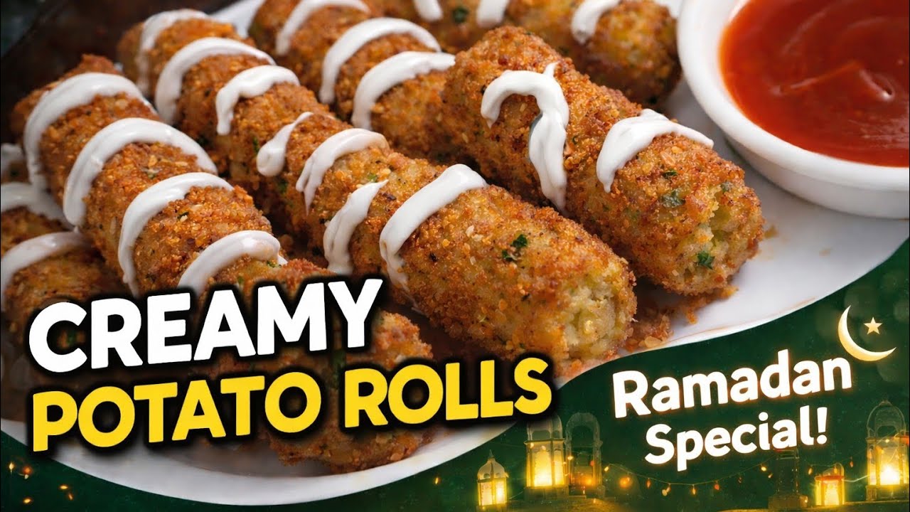Creamy Potato Rolls | Perfect for Iftar | Ramadan Special | Anjum Da Kitchen 