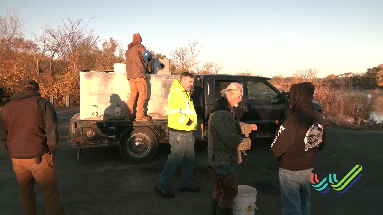 Cedar Valley Walleye Club Stocking Getty Lake
