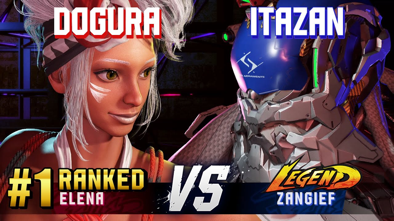 SF6 ▰ DOGURA (#1 Ranked Elena) vs ITAZAN (Zangief) ▰ High Level Gameplay