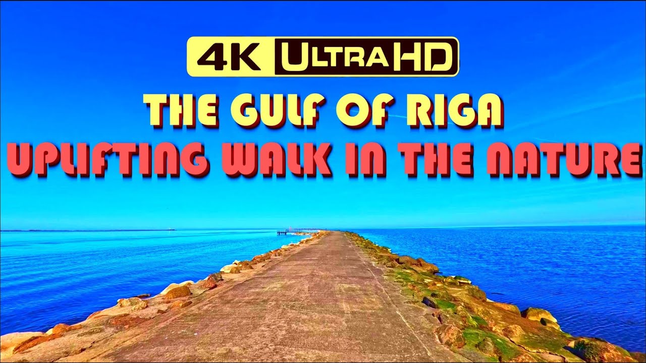RIGA - The Gulf of Riga // 4K Walking Tour #5