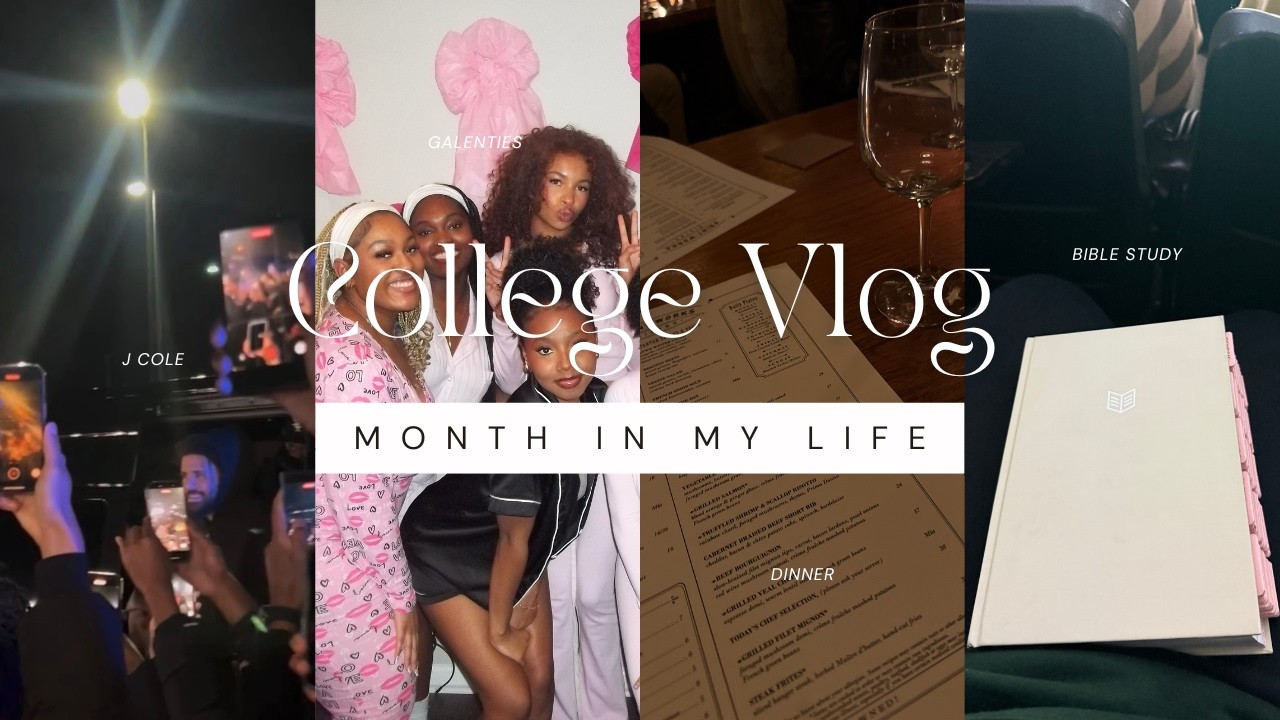 COLLEGE DIARIES ep.3 | J cole pop up, valentines, new foods, bible study