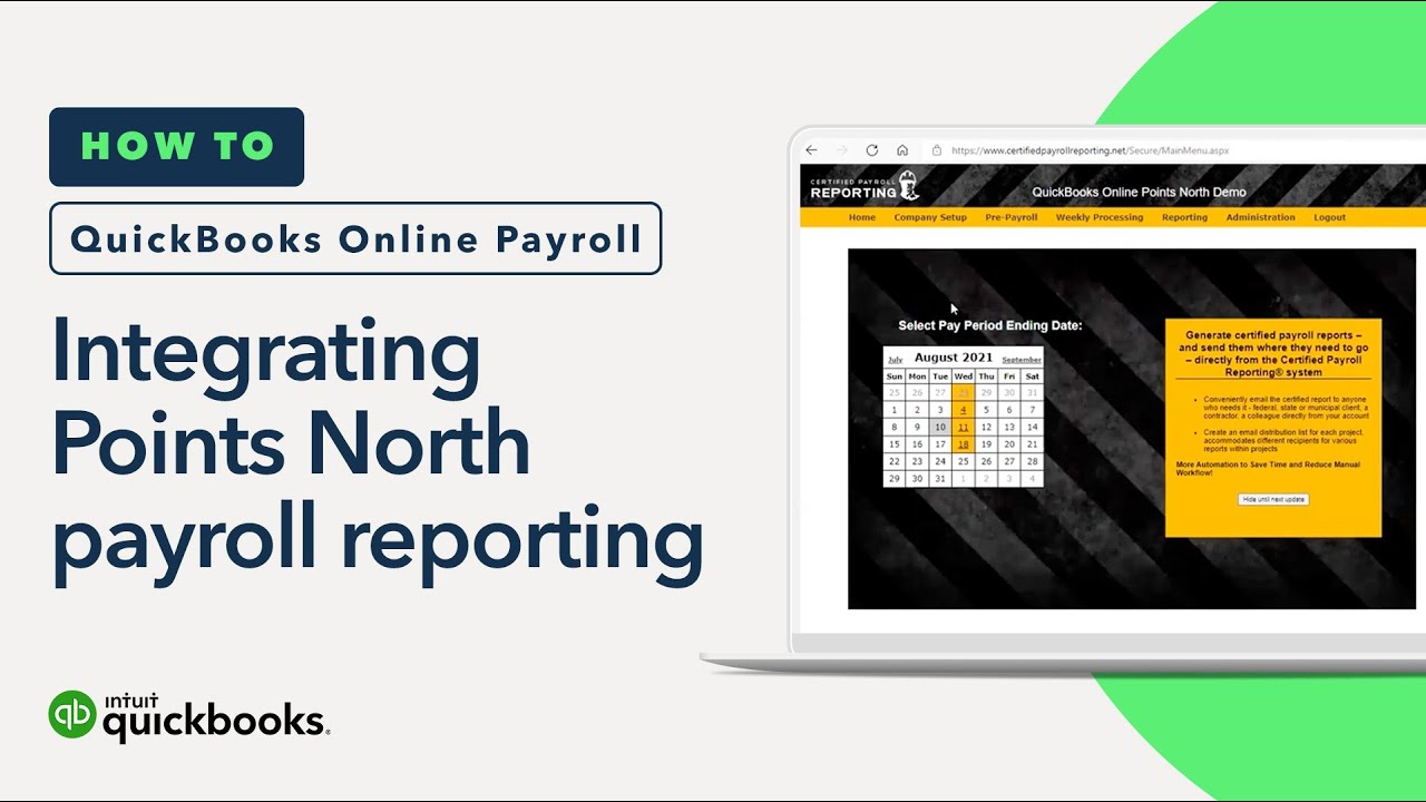Points North Certified Payroll Reporting integrated with QuickBooks Online Payroll