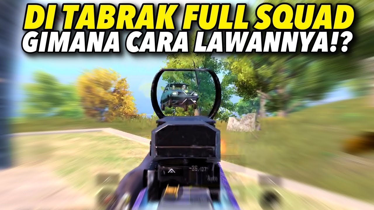 GAUSAH PANIK KETIKA DI TABRAK FULL SQUAD !! EVENT ALADIN PUBG MOBILE