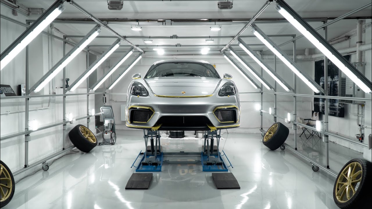 Porsche Cayman GT4 - Detailing Ceramiccoating - Paddy poliert PS Car Garage
