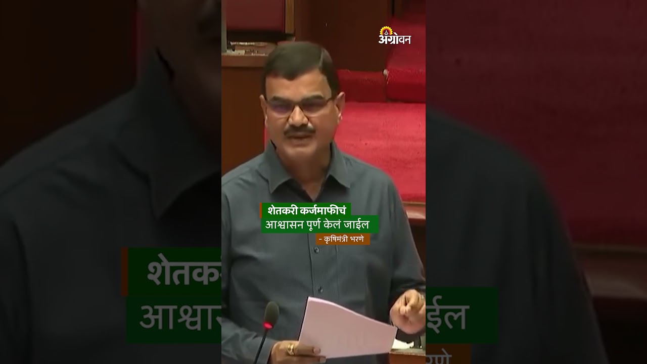 Karjmafi: कर्जमाफीबाबत कृषिमंत्री दत्तात्रय भरणे यांनी दिली महत्त्वाची माहिती | Agrowon