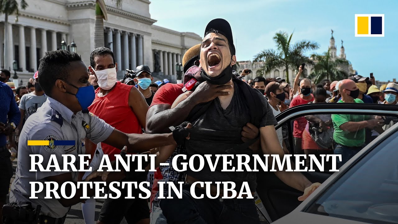 Cuba sees largest anti-government protests in decades over coronavirus pandemic and economic woes