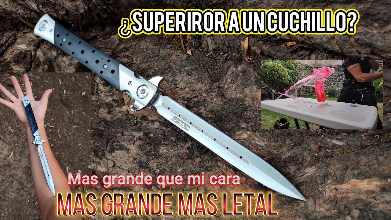 MEGA Stiletto/La navaja mas grande del Mundo.