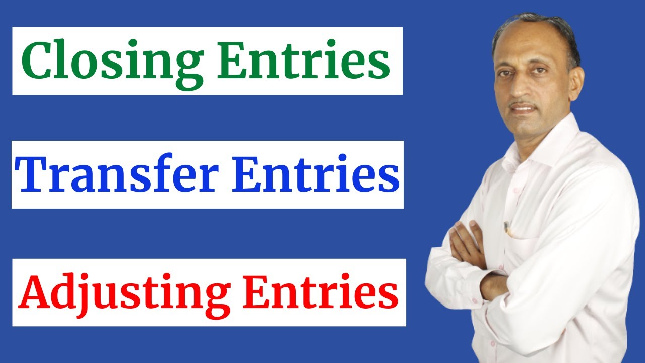 What is Closing Entries & Transfer Entries & Adjusting Entries in Accounting By Dr. Ramesh Arya ✅