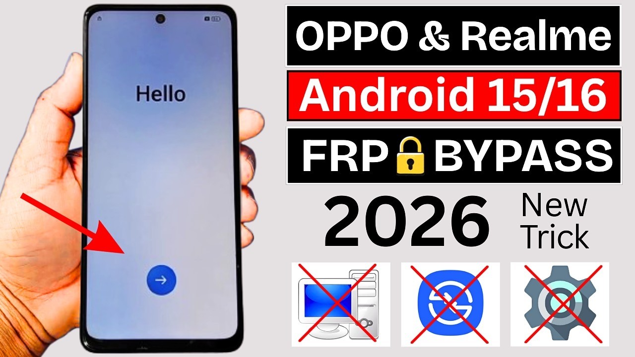 Realme & OPPO FRP Bypass 2026 Android 15/16 | How To Bypass Gmail Account Lock Without PC