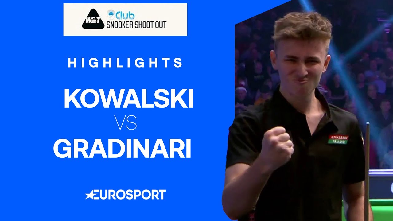 Talented youngster Antoni Kowalski's puts on a show vs Gradinari 😍 | 2024 Snooker Shoot Out 🎱