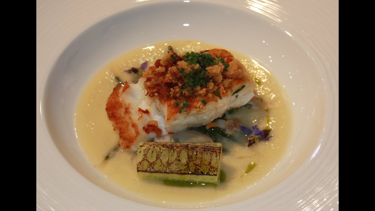Michelin star chef Dominic Chapman creates cod with oyster recipe