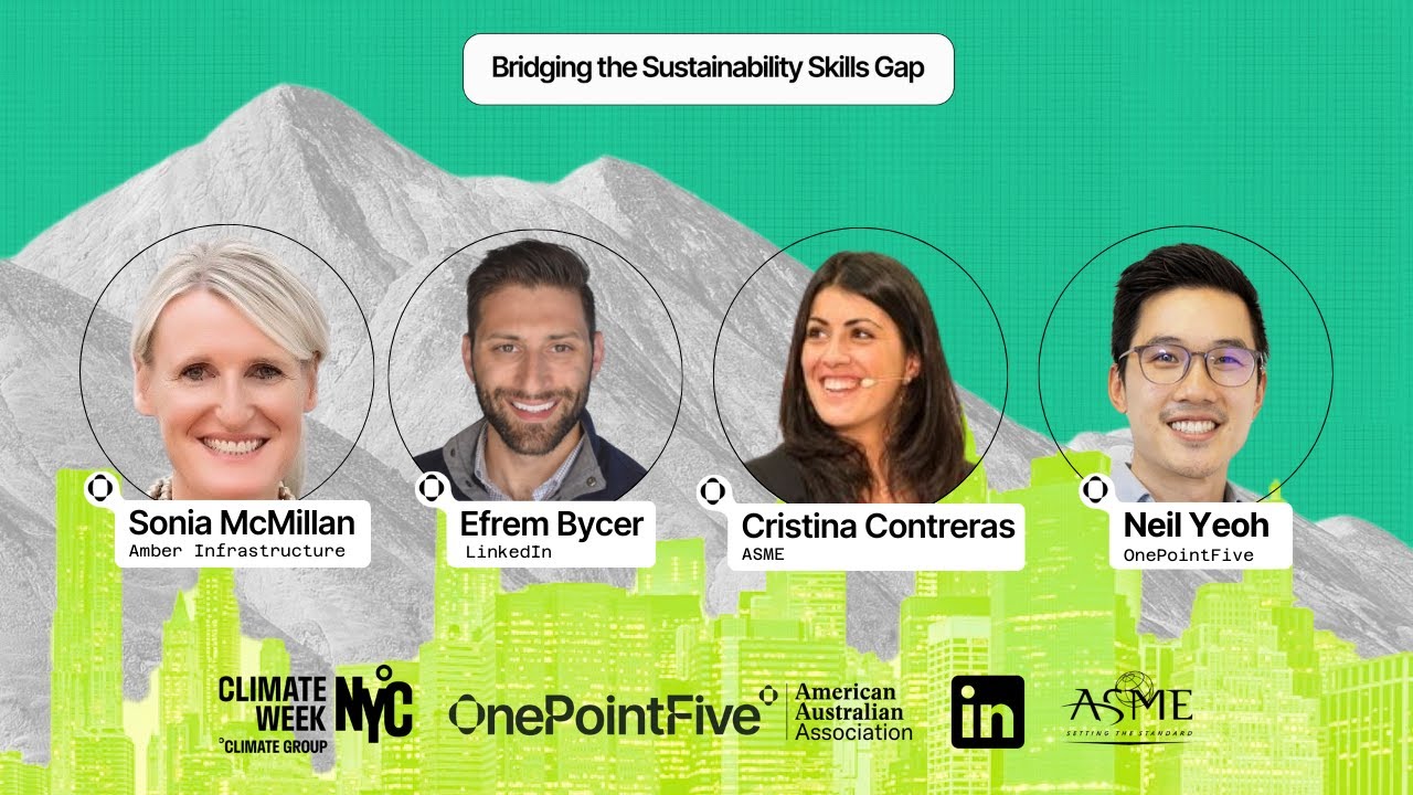 Bridging the Green Skills Gap: Insights from LinkedIn, ASME, and OnePointFive
