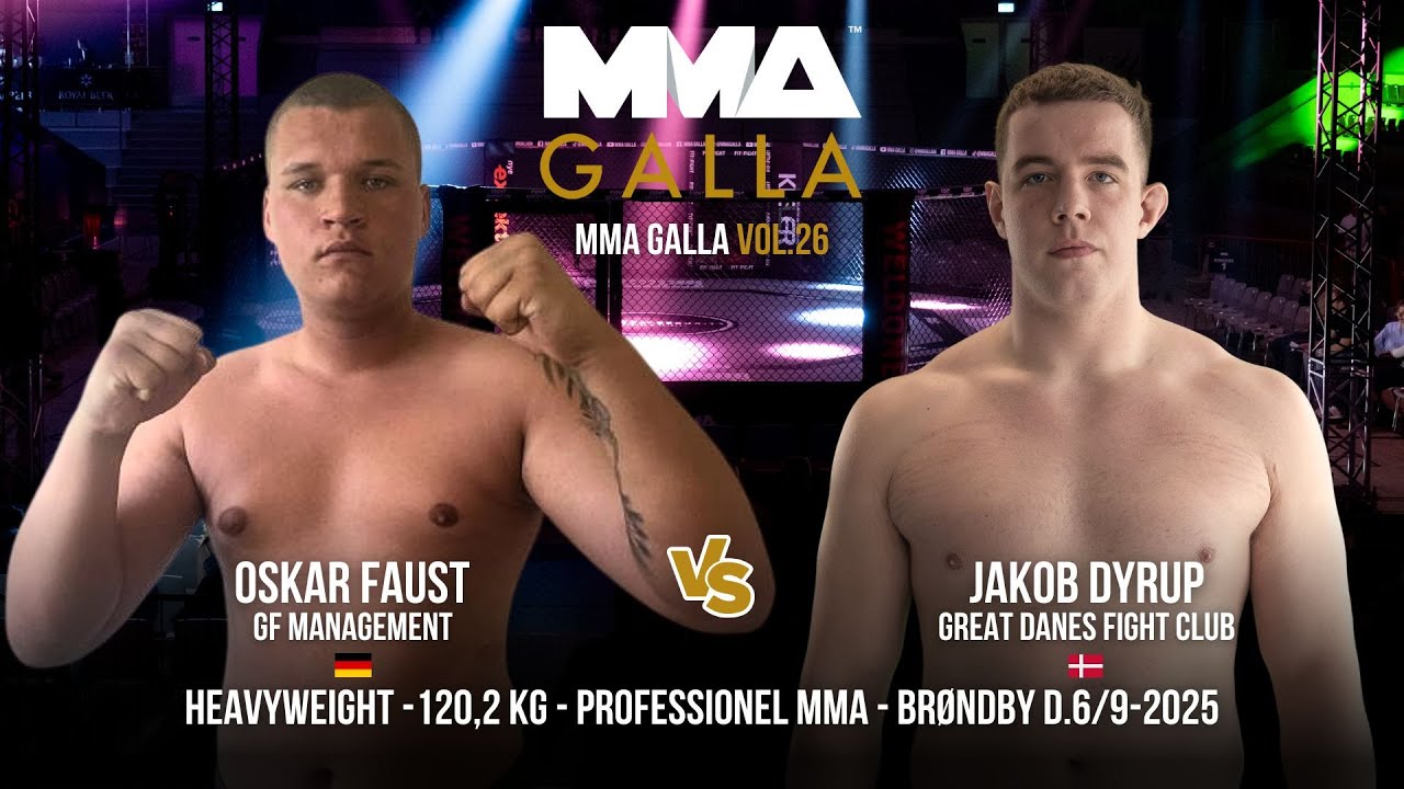 Oskar Faust (GF Management (DE)) Vs. Jakob Dyrup (Great Danes Fight Club (DK))