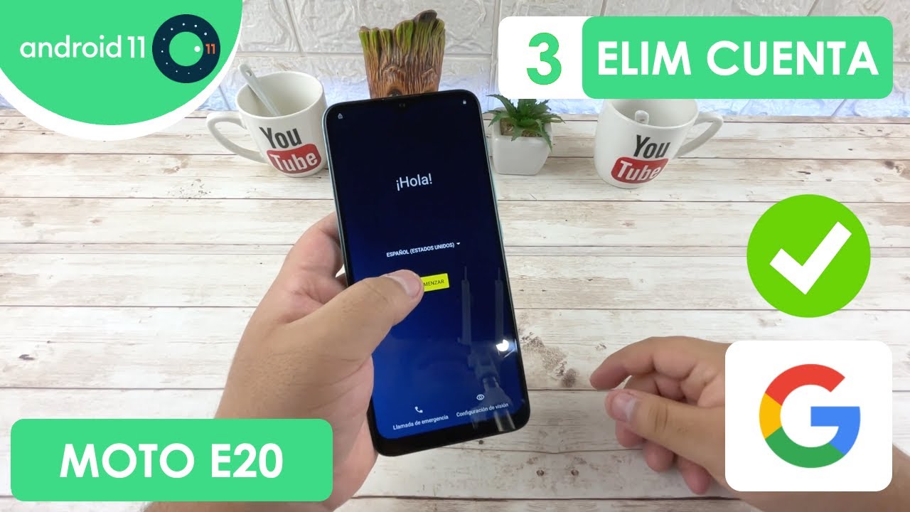 Eliminar Cuenta de Google Motorola Moto E20 | Android 11 | Nuevo Método