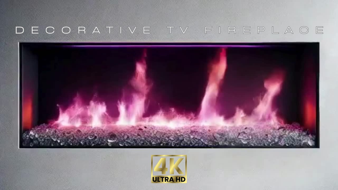 Modern Fireplace | Cozy & Chic Decorative Fireplace Ambience | 4K (2 Hours)