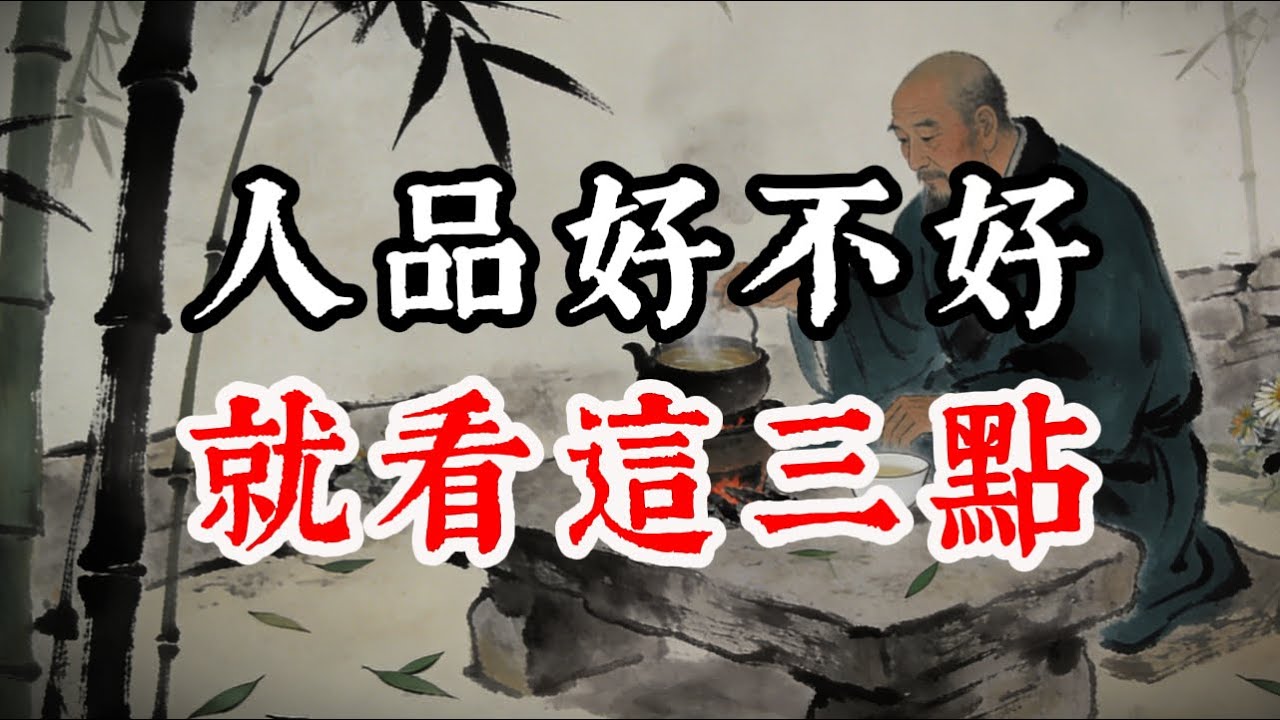 人品好不好，就看這三點能不能交往！#处世智慧 #人生感悟 #认知 #情感 #自我成长 #人情世故 #人品