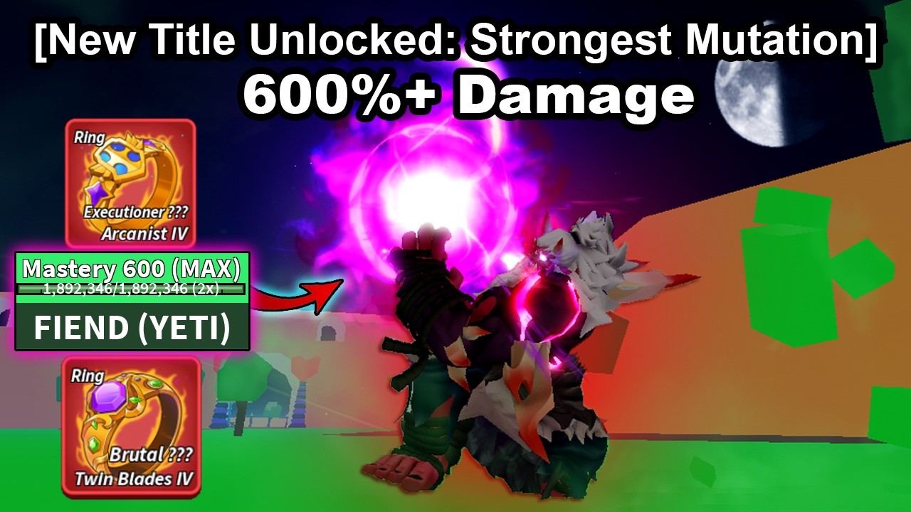 I Made YETI (FIEND) MUTATION UNSTOPPABLE... Roblox Blox Fruits