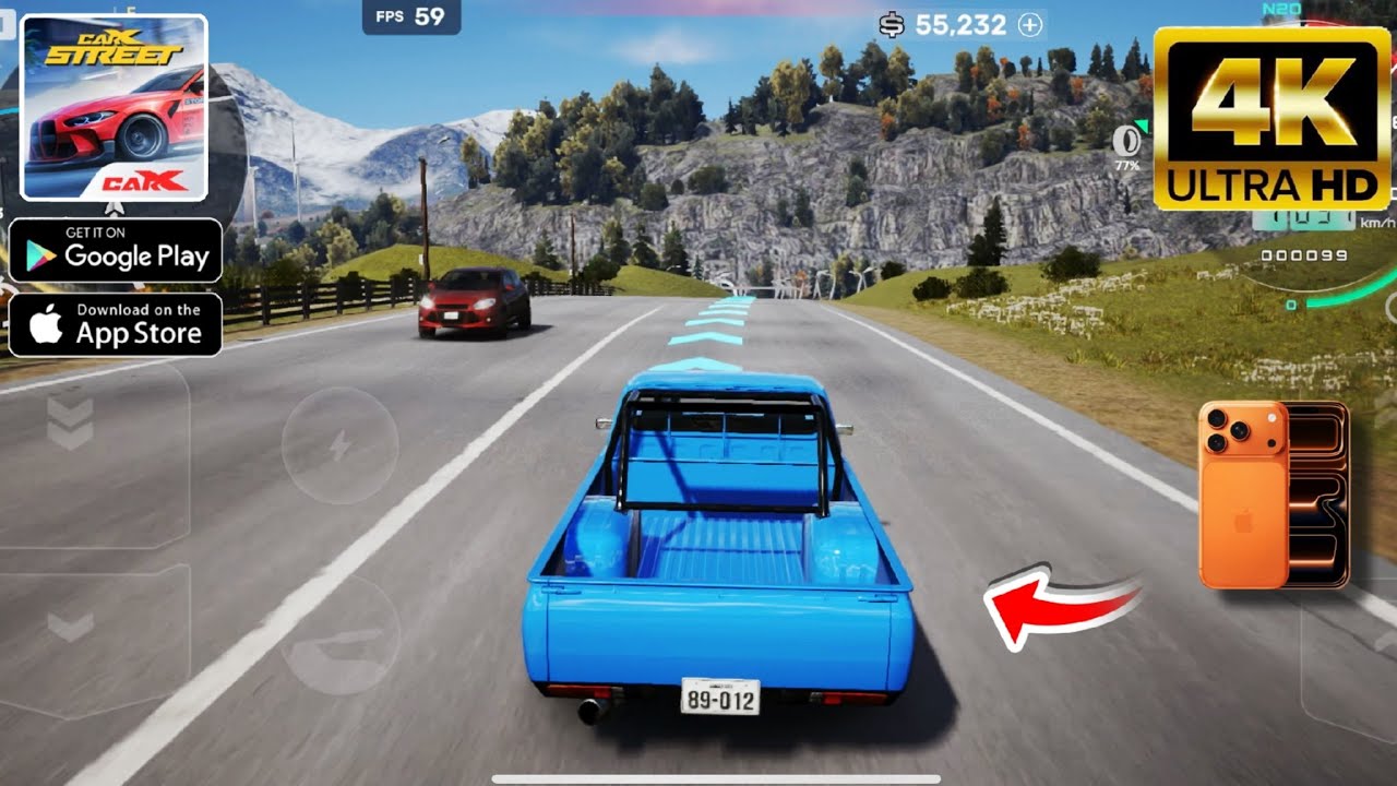 CarX Street Mobile | 4K Max Graphics | First Drive Exploring Map | Apple A19 Pro | Iphone 17 Pro Max