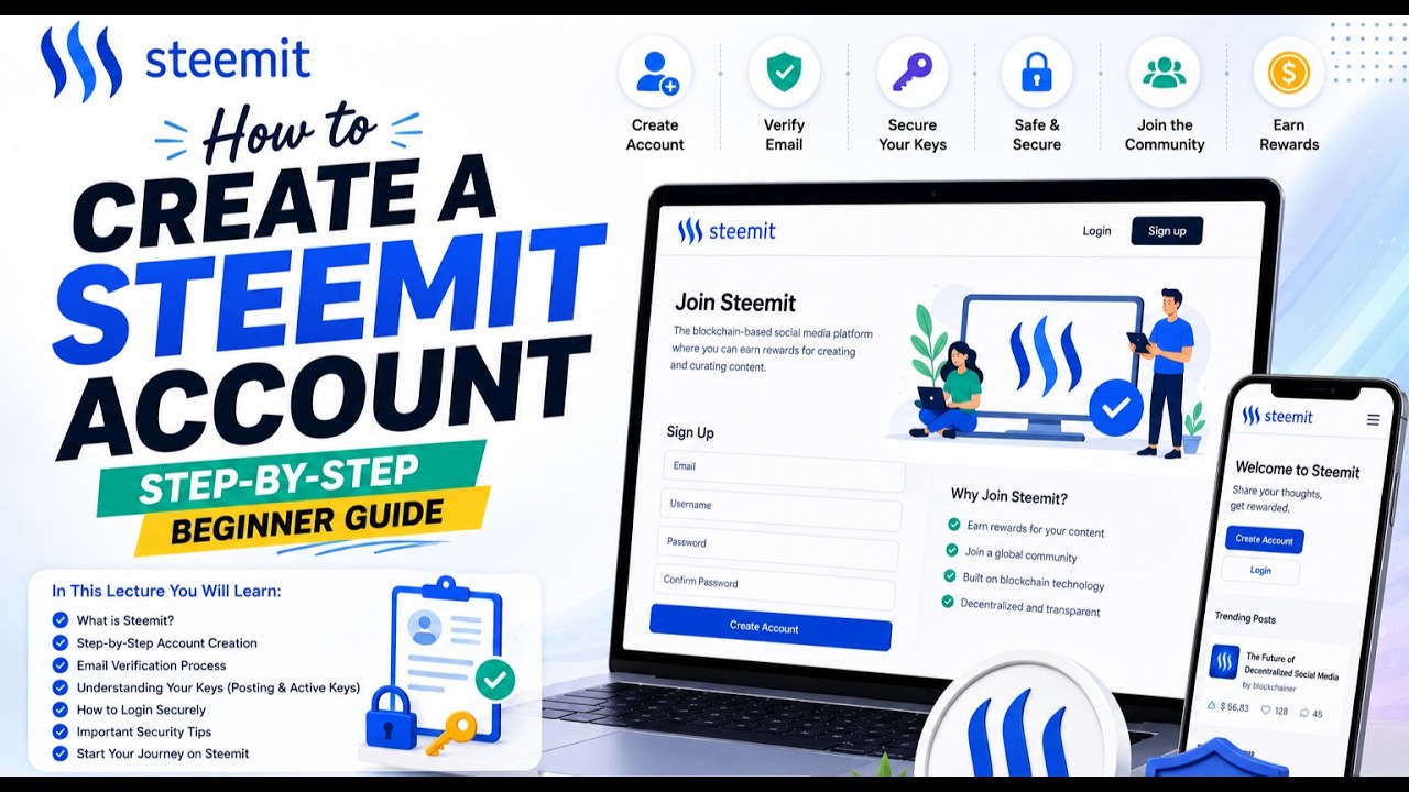How to Create a Steemit Account | Step-by-Step Beginner Guide
