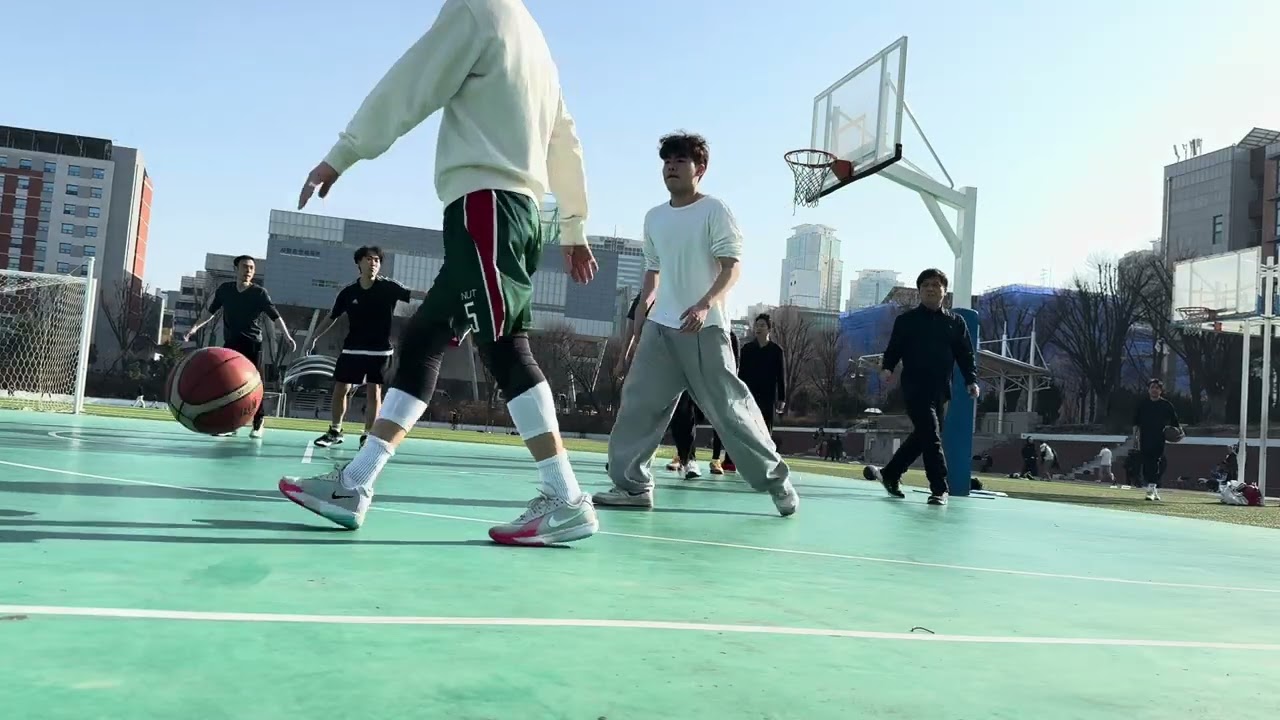 2026년 첫 야외농구 4:4 반코트 게임 🏀 58세 농구