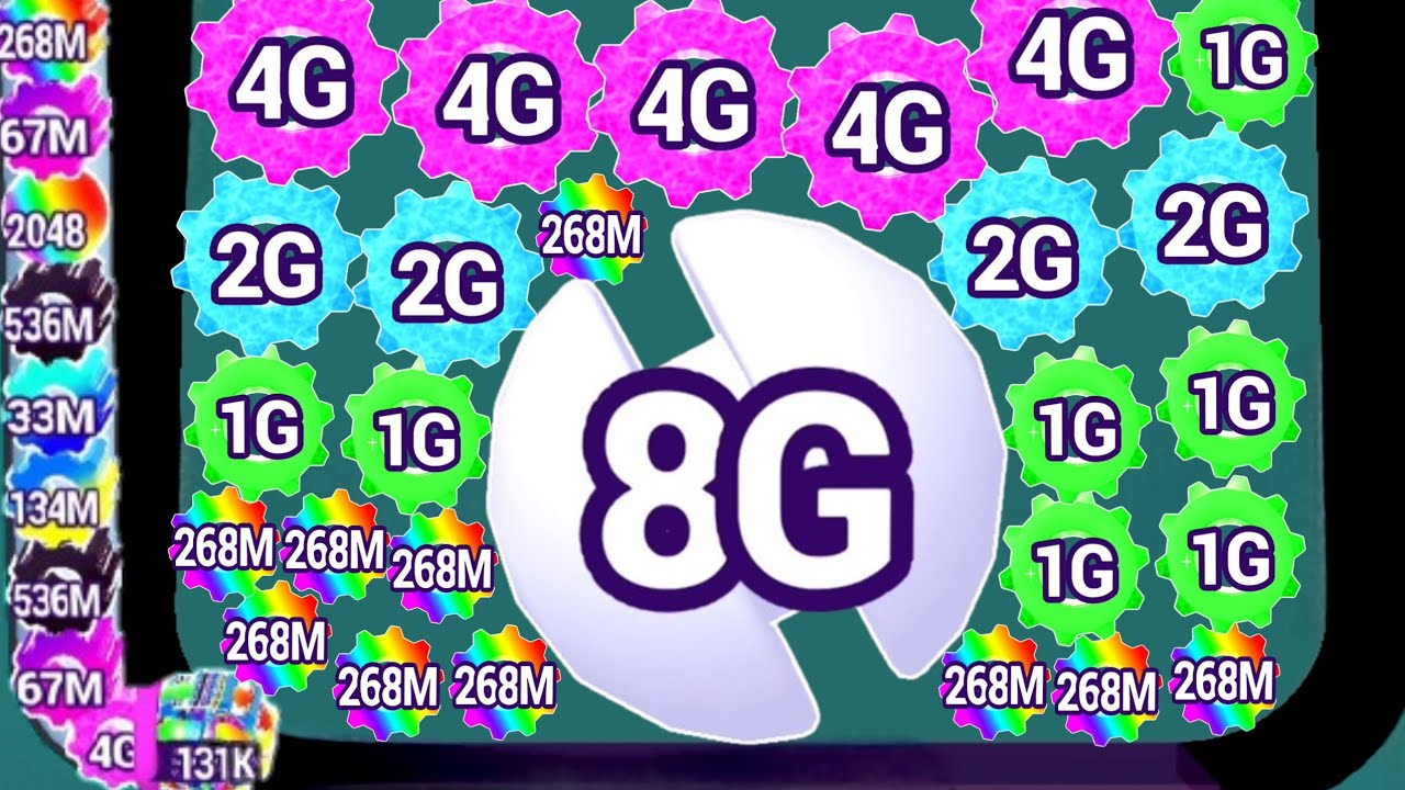 BOUNCE MERGE 2048 - Level Up Ball Number Master (Satisfying Asmr Gameplay, Reach 8G) 2048 Math Games