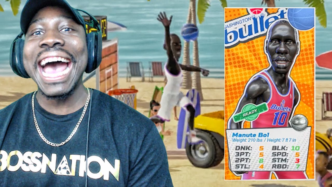 7'7-дюймовый Мануте Бол блокирует всё! Игровой процесс NBA Playgrounds, эпизод 20