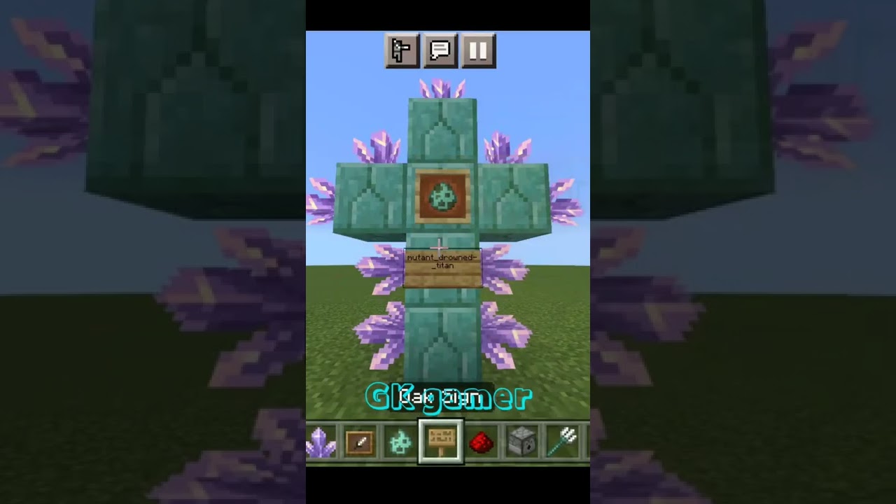 Mutant drowned titan.No mods#shorts #minecraft #GKgamer