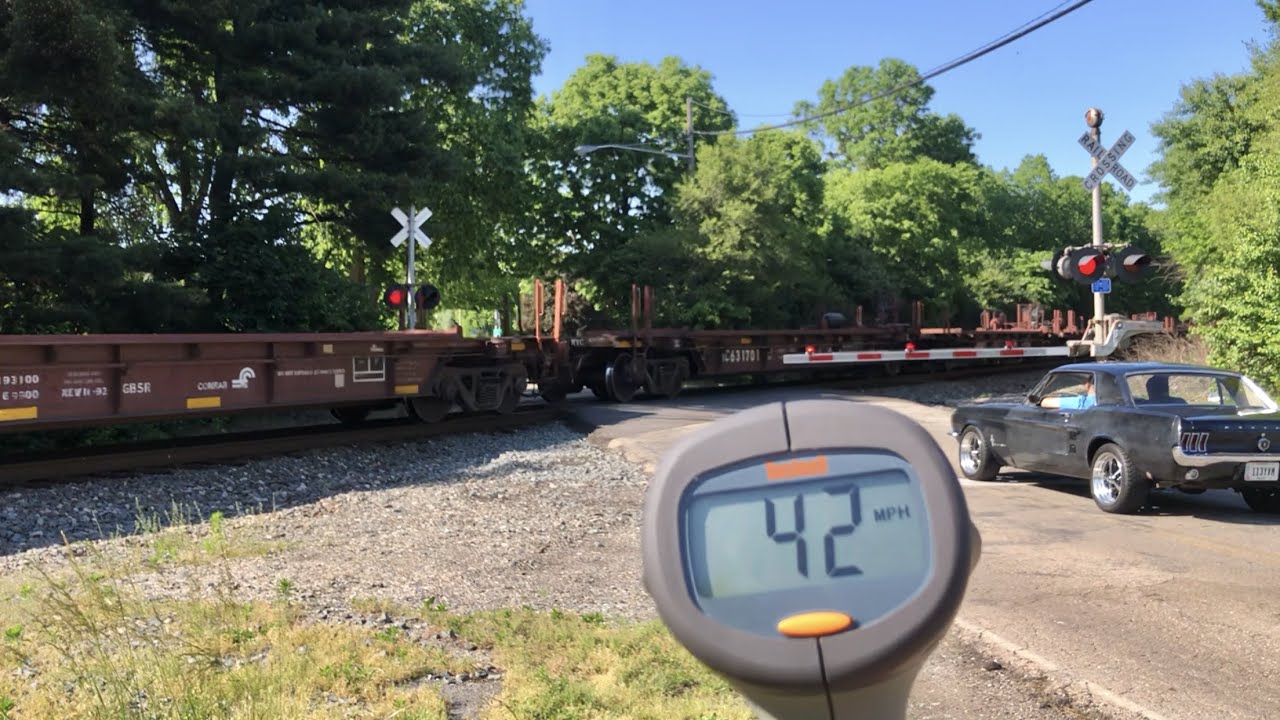 How Fast Are These CSX Trains, Checking Train Speeds With Radar!  Ohio Farm After Planting Corn