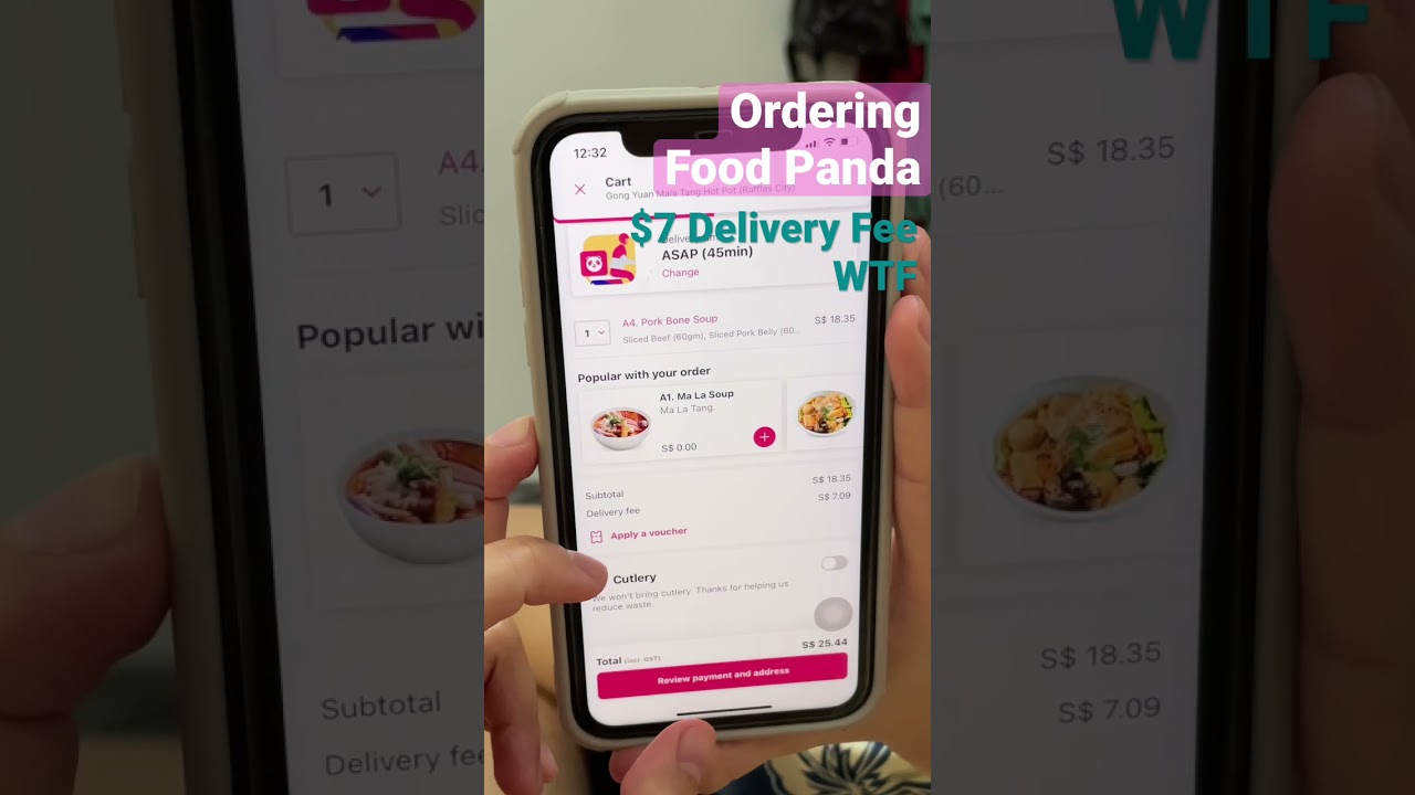 Ordering Food Panda