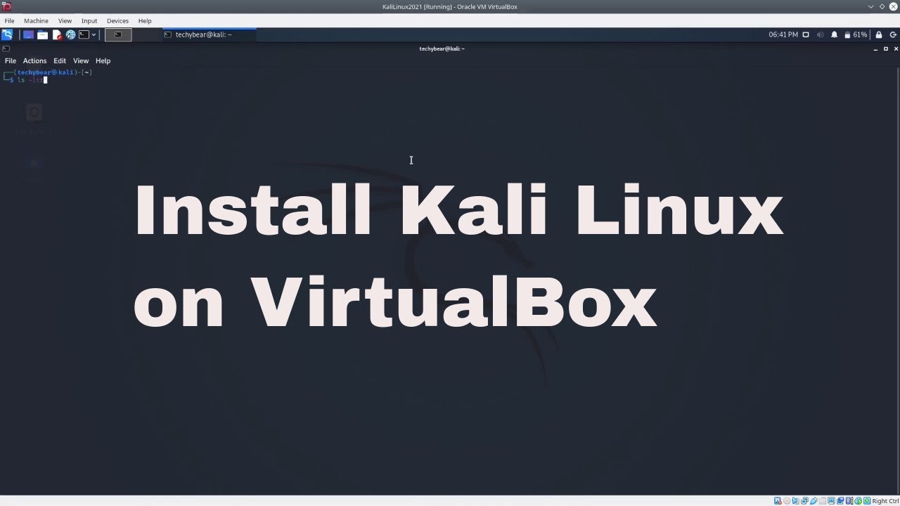 How to install kali linux 2021.2 on virtualbox 6.1