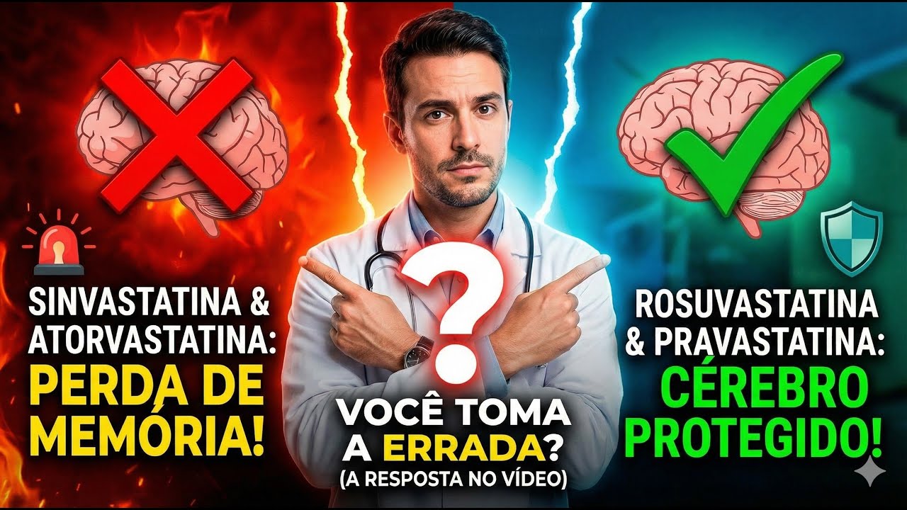 As 3 Estatinas que MAIS afetam a Memória (e as que protegem o Cérebro)