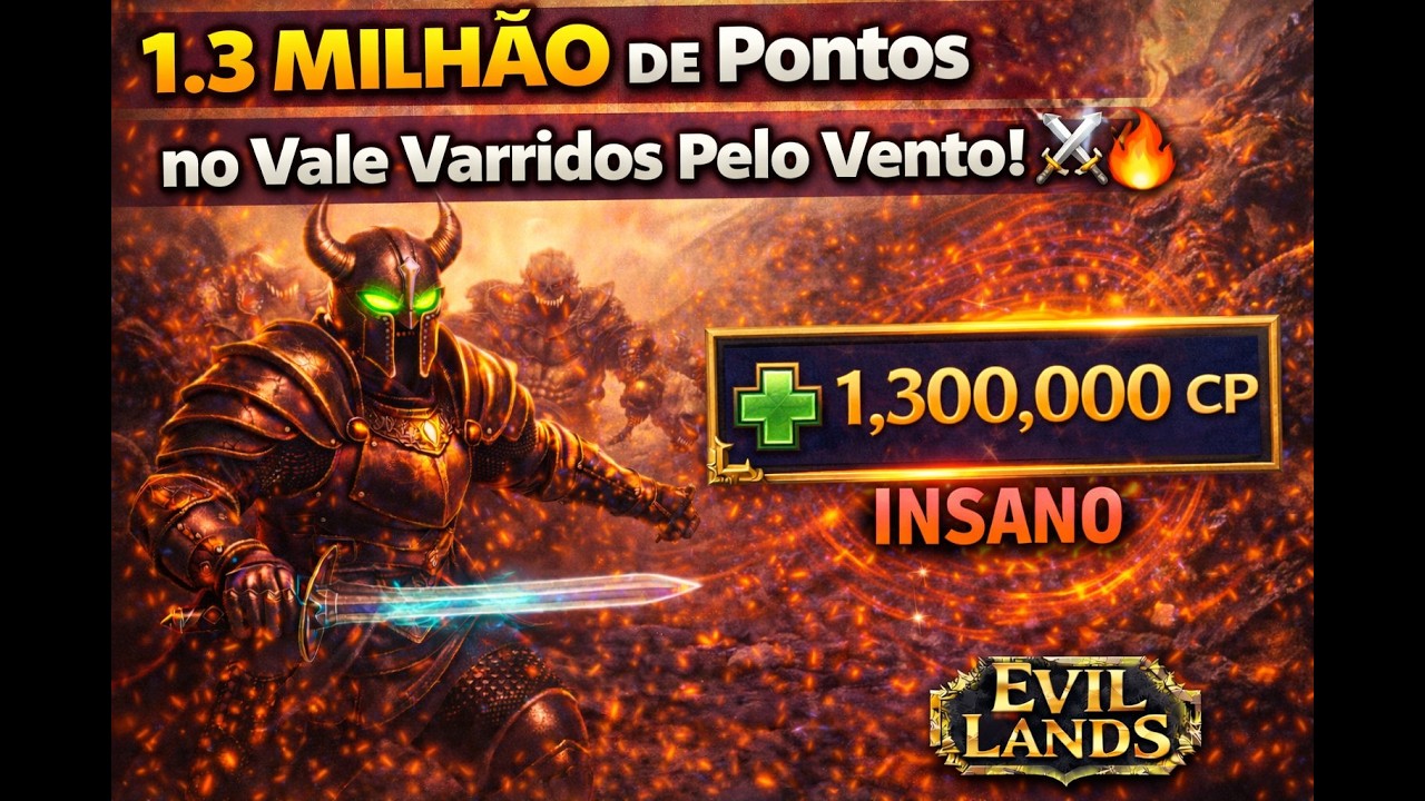 1.3 MILHÃO de Pontos no Vale Varridos Pelo Vento! ⚔️🔥 | Guerreiro Insano