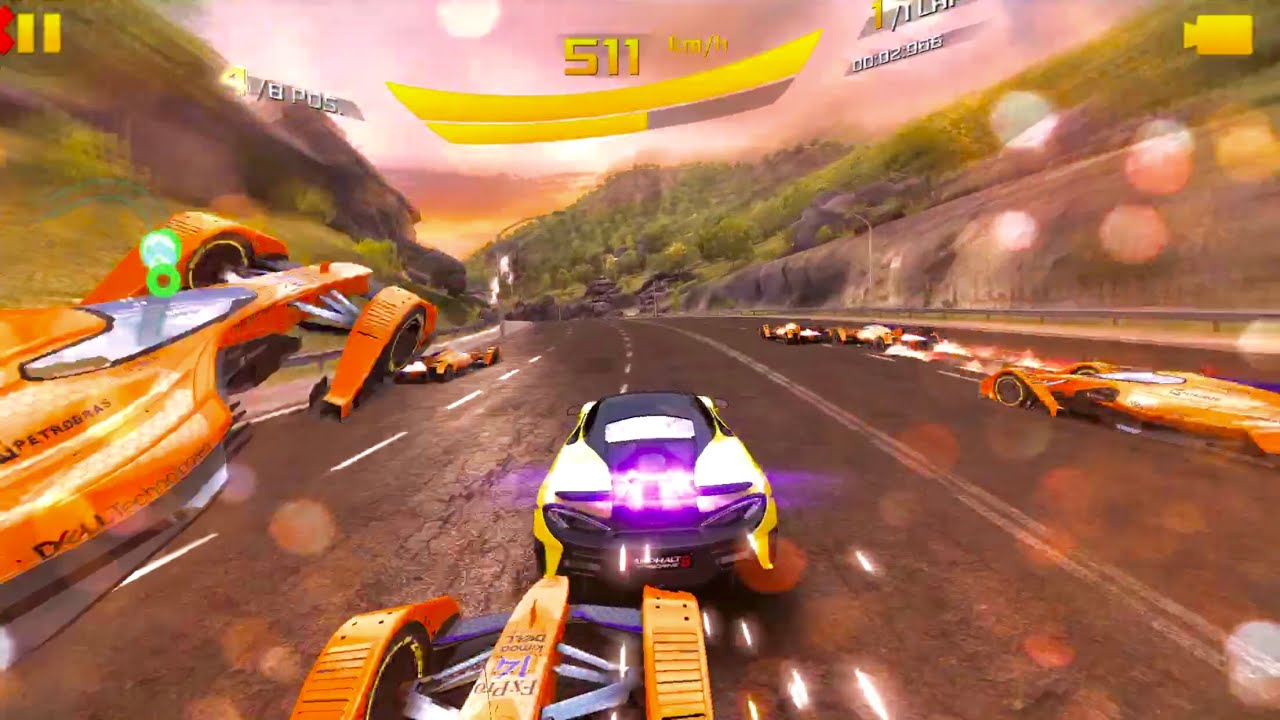 Asphalt 8, McLaren 600LT against carrots, MULTIPLAYER