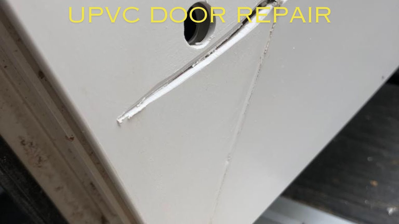 Repairing a damaged UPVC door