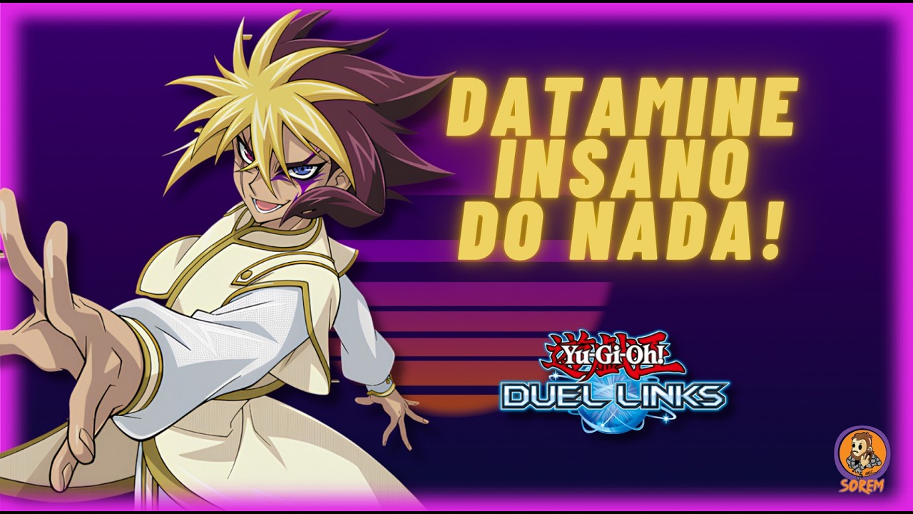 DATAMINE RECHEAD&Iacute;SSIMO! MUITAS SKILLS E CARTAS! O RETORNO DO N&Uacute;MERO 90? Yu-Gi-Oh! Duel Links