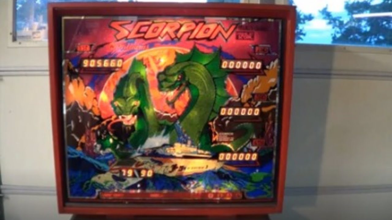 SCORPION PINBALL MACHINE - BY WILLIAMS 1980